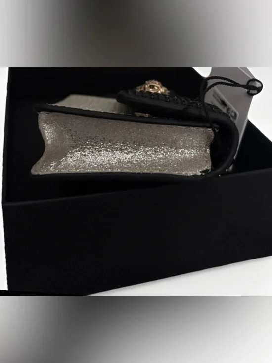 Kurt Geiger London NWT Micro Kensington Black/White Rhinestone Crossbody in Box - Picture 6 of 10